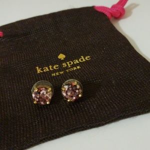 Kate Spade purple confetti stud earrings